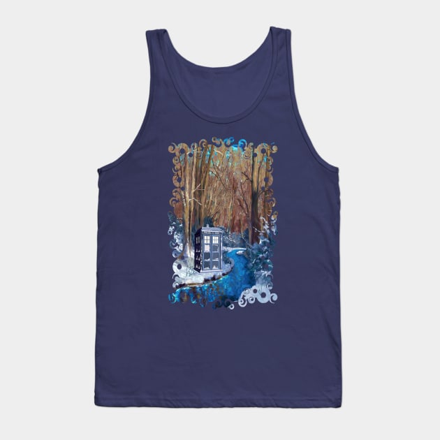 Frozen Tardis Doctor Who Tank Top by Dezigner007